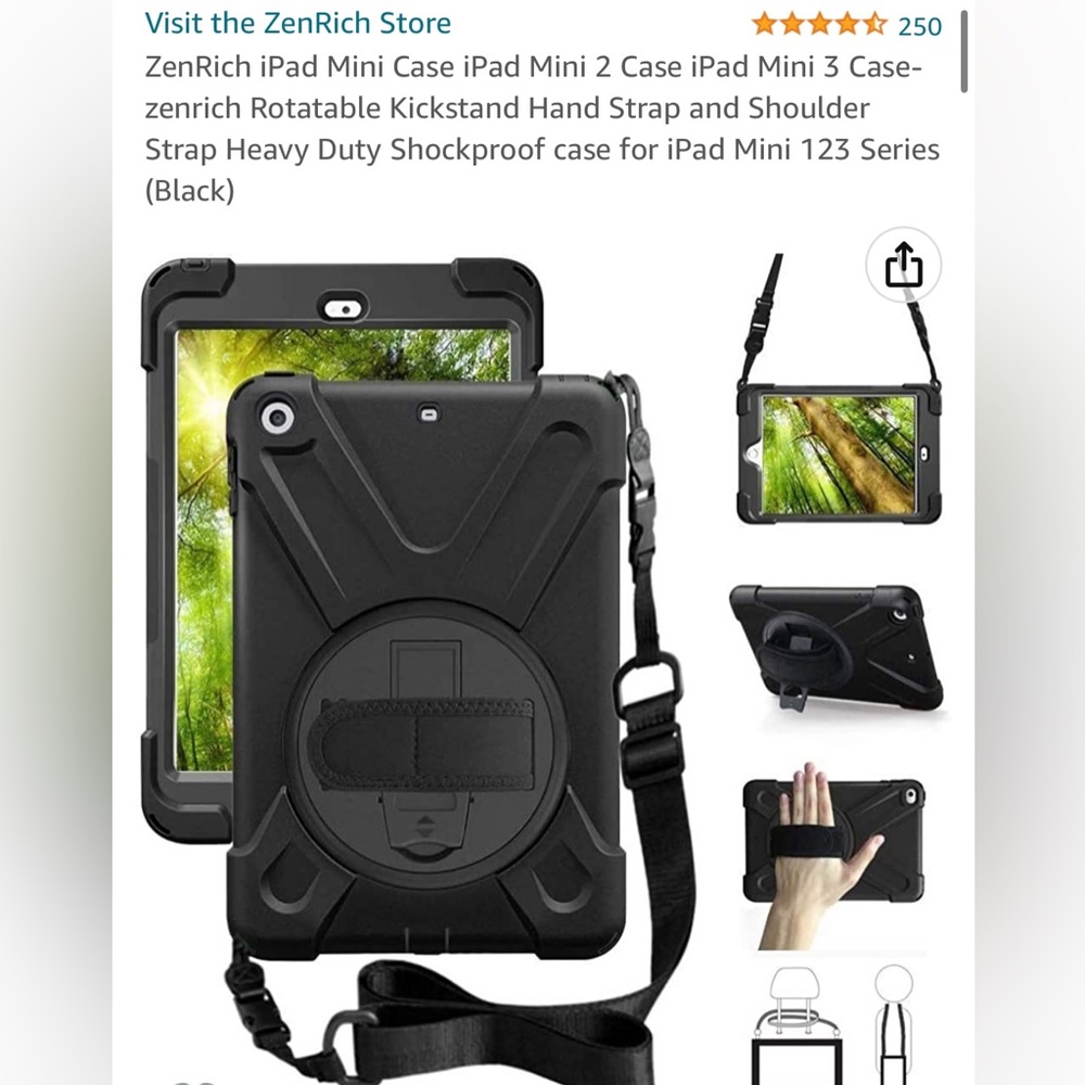 Zenrich IPad Mini Case for 1, 2, and 3 series